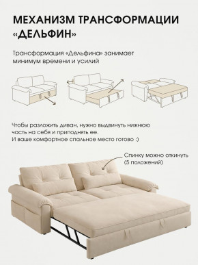 Диван-кровать ЛУНО 160см в Болотное - bolotnoe.mebelnovo.ru | фото