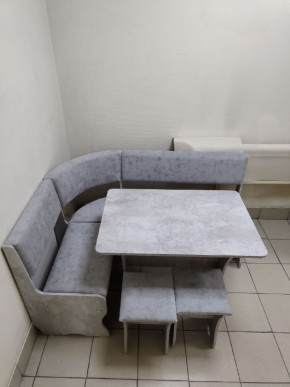 Кухонный уголок Миссия V велюр (цемент) в Болотное - bolotnoe.mebelnovo.ru | фото