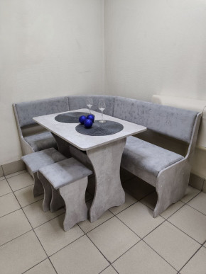 Кухонный уголок Миссия V велюр (цемент) в Болотное - bolotnoe.mebelnovo.ru | фото