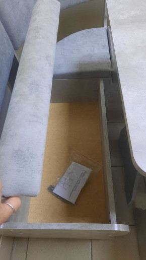 Кухонный уголок Миссия V велюр (цемент) в Болотное - bolotnoe.mebelnovo.ru | фото