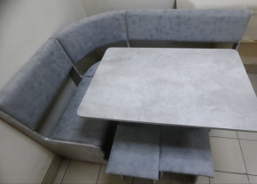 Кухонный уголок Миссия V велюр (цемент) в Болотное - bolotnoe.mebelnovo.ru | фото