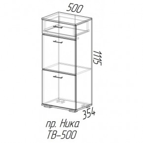 Ника тумба ТВ-500 (эра) в Болотное - bolotnoe.mebelnovo.ru | фото