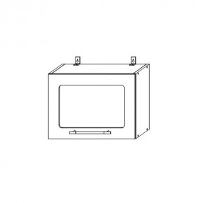 Опера ВПГС 500 шкаф верхний горизонтальный со стеклом в Болотное - bolotnoe.mebelnovo.ru | фото