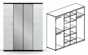 Шкаф 4-х дверный Гретта СБ-207 в Болотное - bolotnoe.mebelnovo.ru | фото
